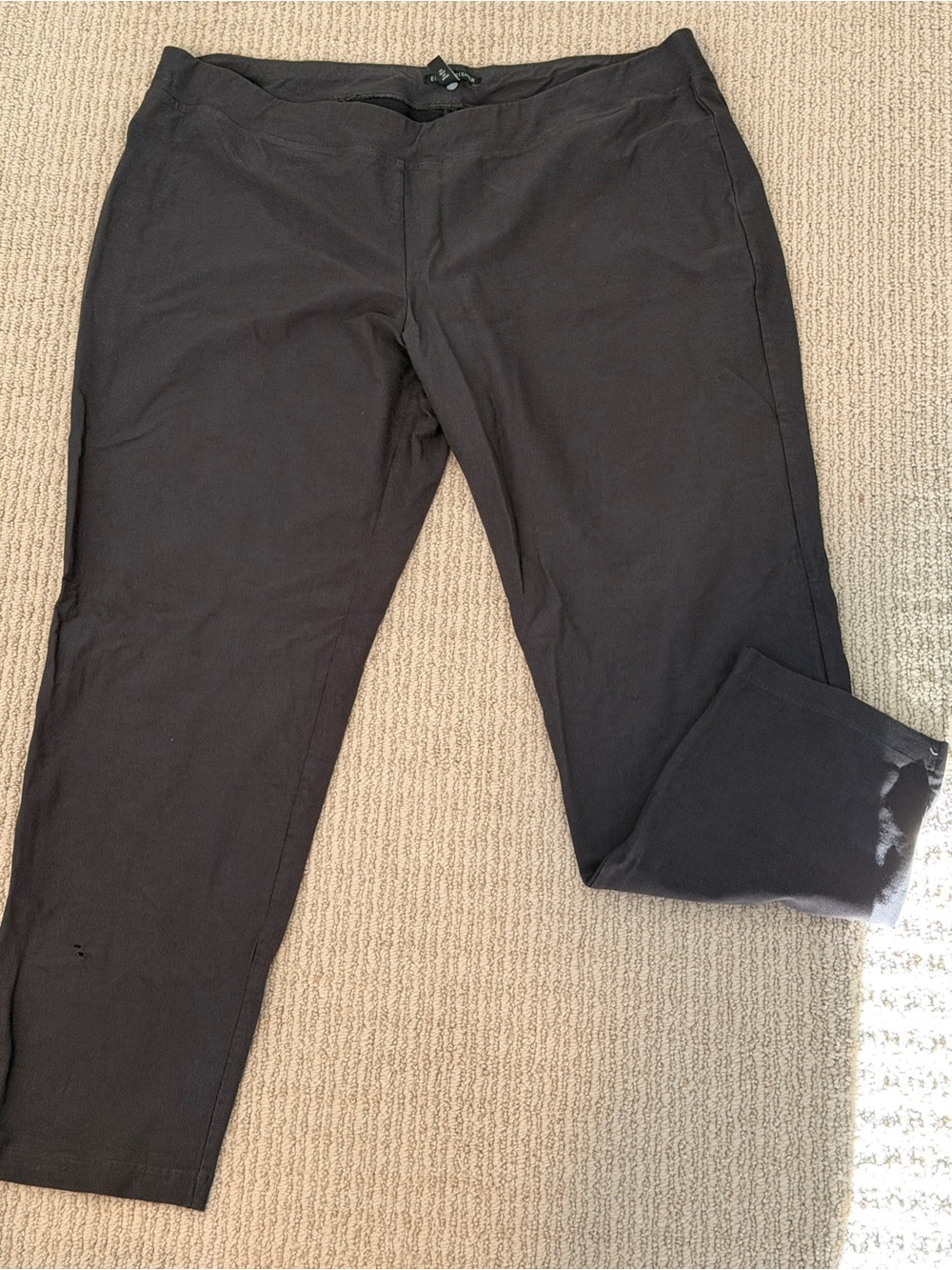 Eileen Fisher Black Stretch Pull-On Pants